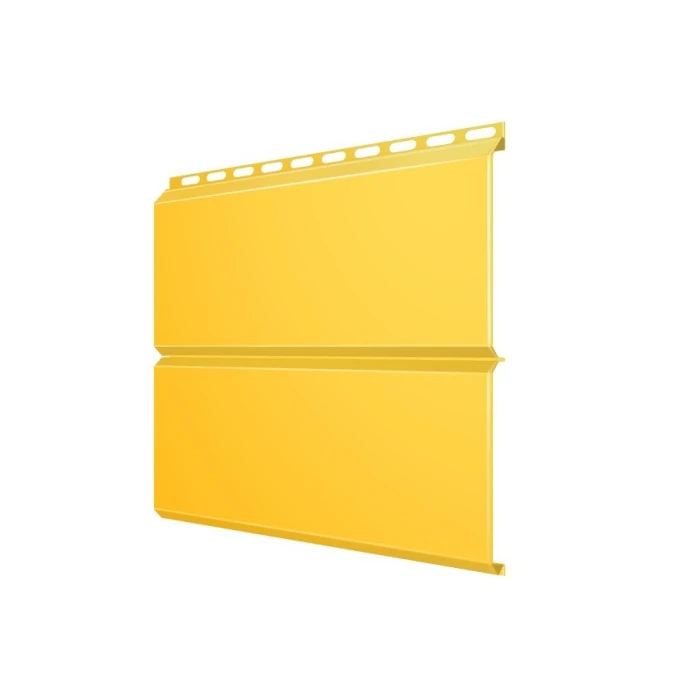 Металлический сайдинг Grand Line ЭкоБрус 0.45 мм PE с пленкой RAL 1018