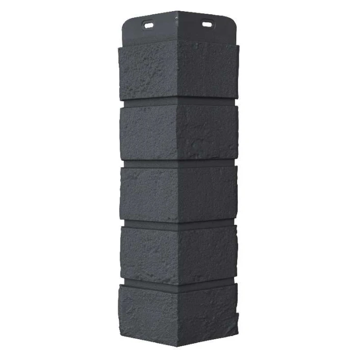 Угол наружный Grand Line Кирпич состаренный Стандарт Графит