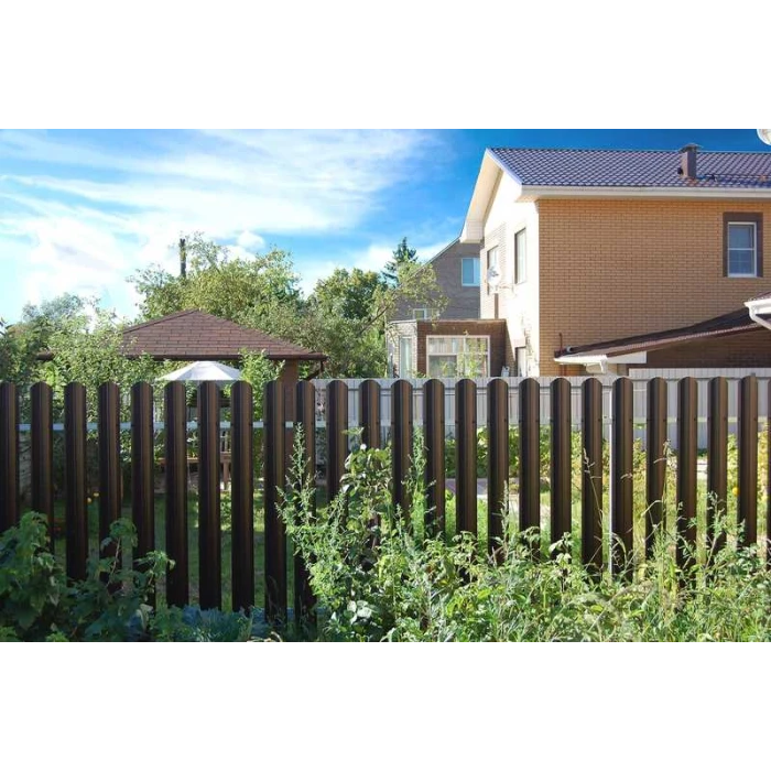 Штакетник М-образный А фигурный Grand Line 0,4 Полиэстер RAL 7024 Мокрый Асфальт